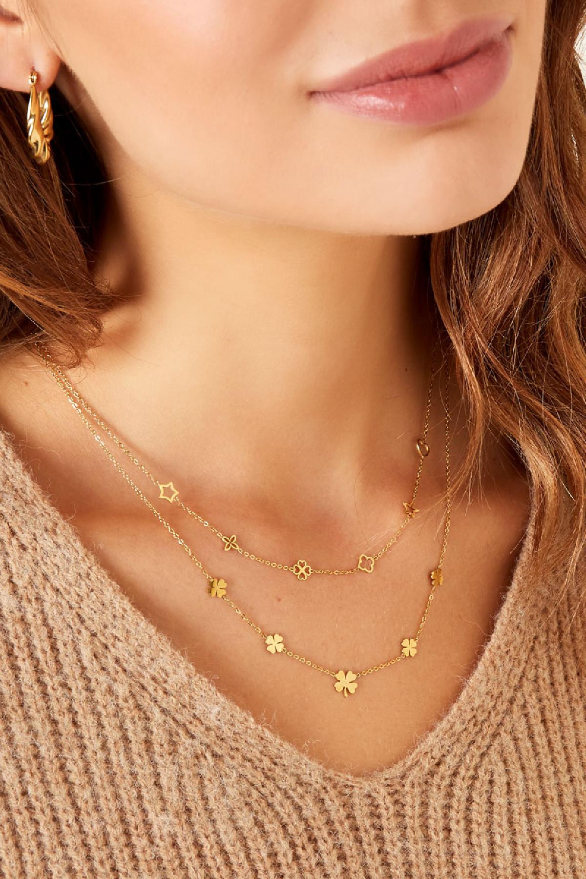 Ketting met figuurtjes goud