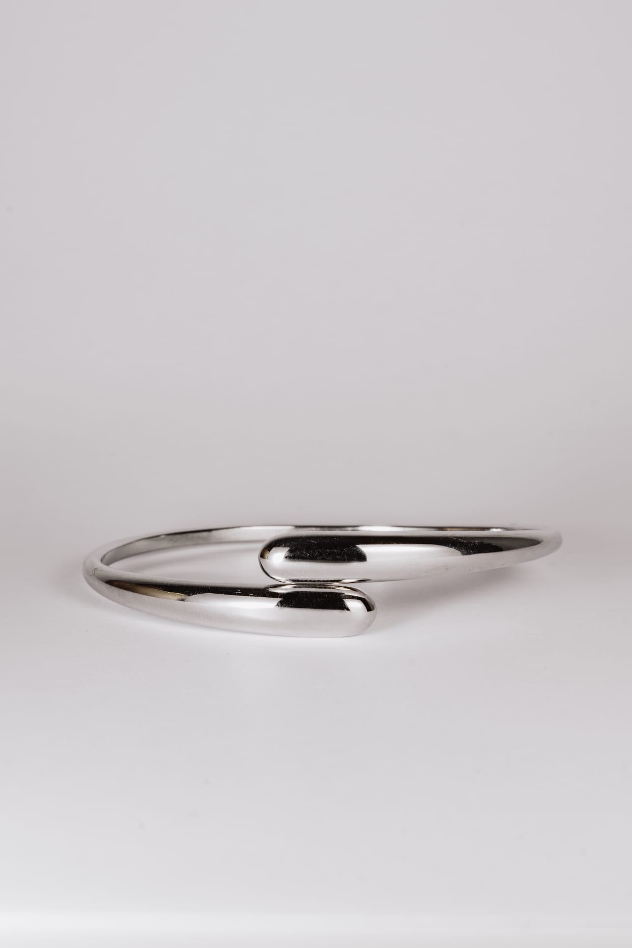 Bangle dubbel chique zilver