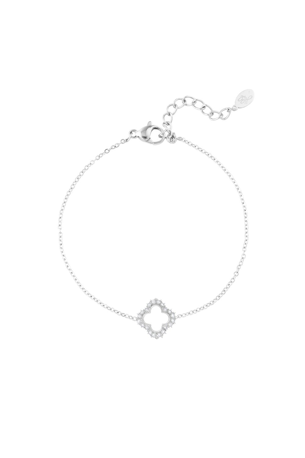 Lucky diamond armband zilver