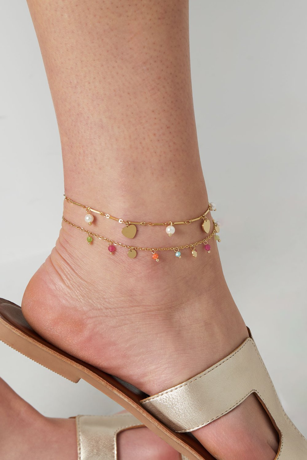 Enkelbandje multicolor