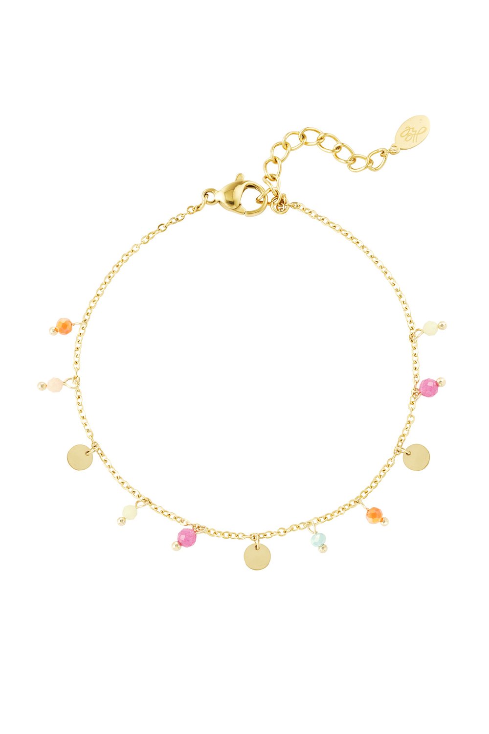 Enkelbandje multicolor